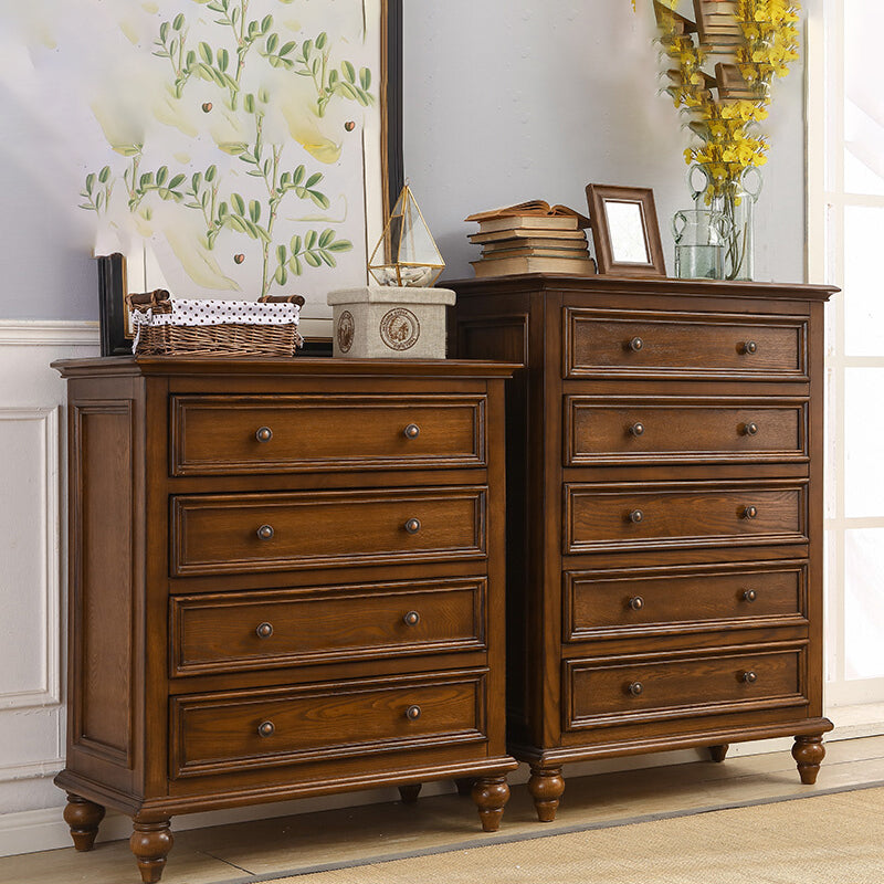 Traditional Solid Wood Storage Chest Dresser with 3/4/7 Drawers