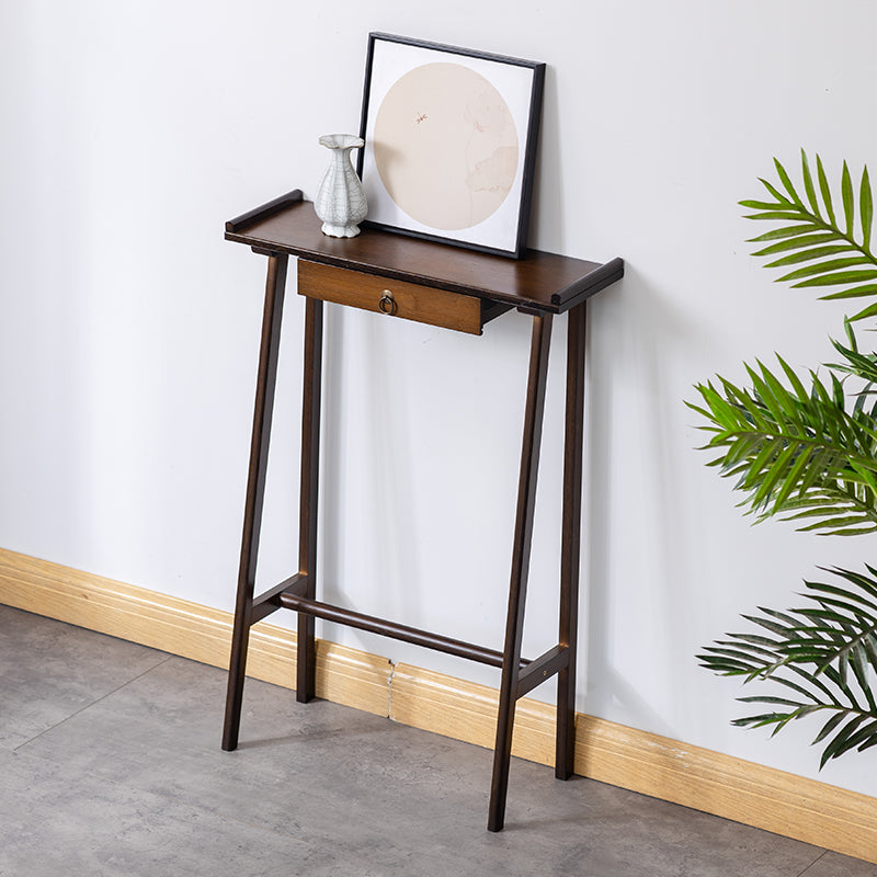 Modern Rectangular Console Table Wooden Console Sofa Table in Brown/Natural