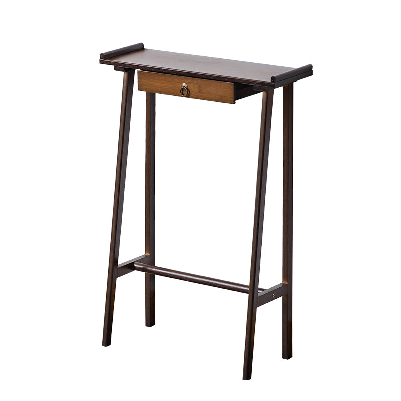 Modern Rectangular Console Table Wooden Console Sofa Table in Brown/Natural