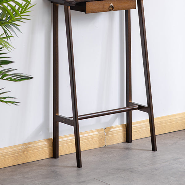 Modern Rectangular Console Table Wooden Console Sofa Table in Brown/Natural