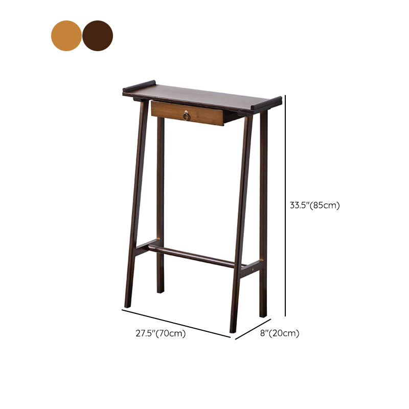 Modern Rectangular Console Table Wooden Console Sofa Table in Brown/Natural