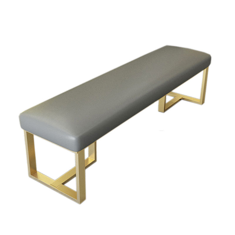 Modern Cushioned Seating Bench Rectangle Entryway and Bedroom Bench