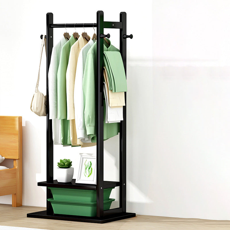 Modern Free Standing Coat Rack Wooden Clothes Hanger for Living Room