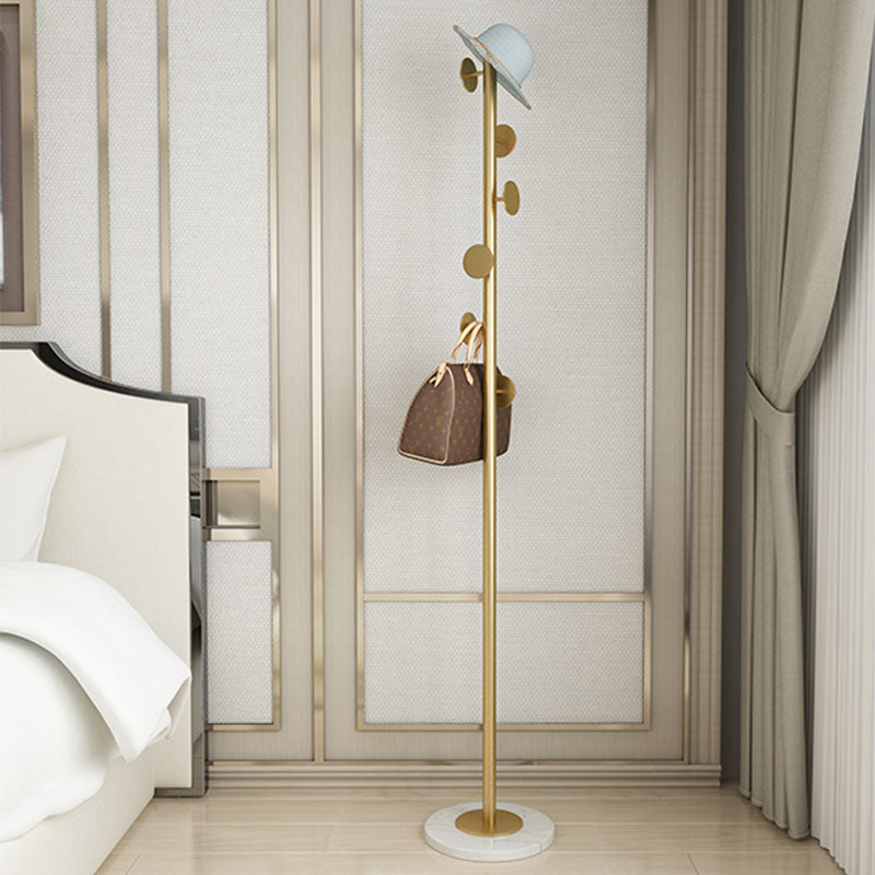 Luxurious Hall Tree Free Standing Metal Coat Rack with Coat Hooks