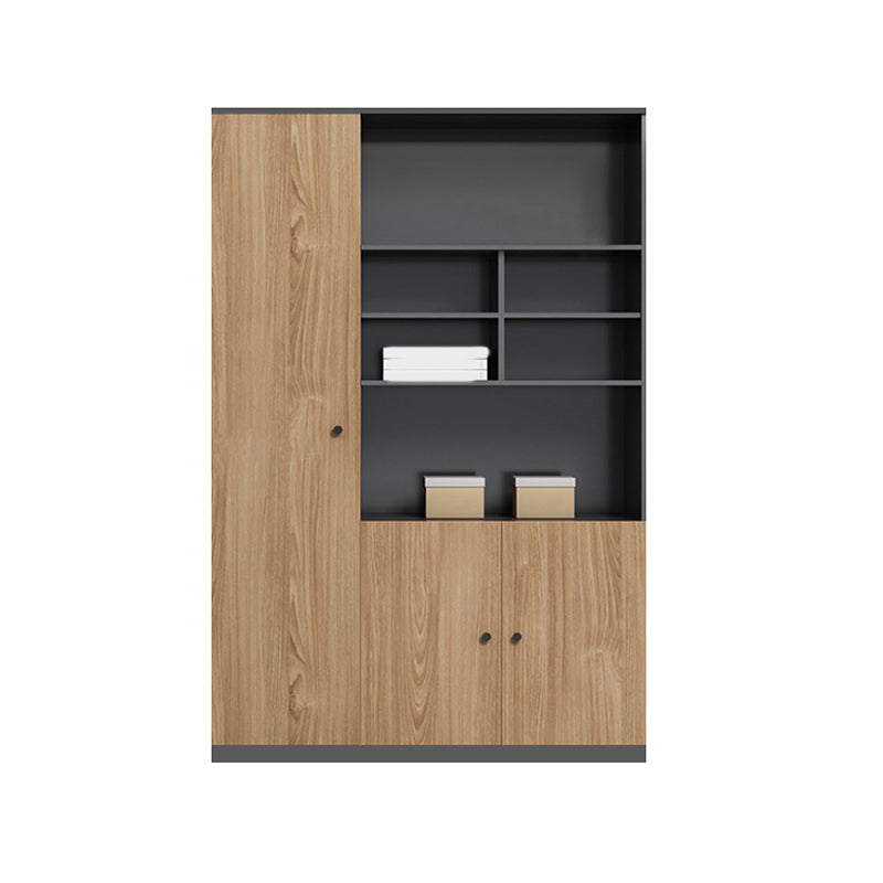 Medieval Modern File Cabinet Vertical Wooden Frame Storage File Cabinet