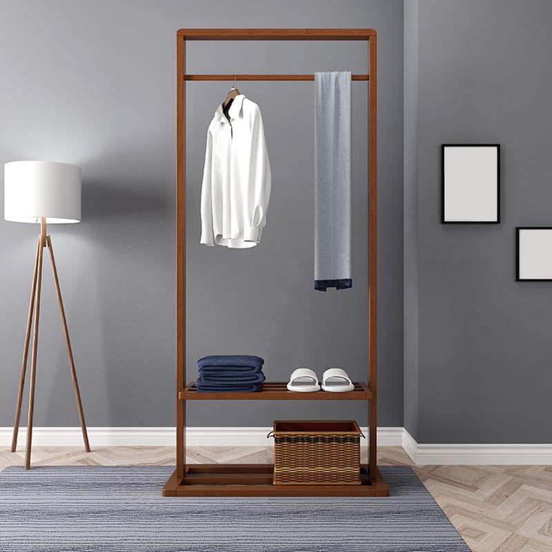 Contemporary Storage Wardrobe Bedroom Wooden Armoire with Shelves