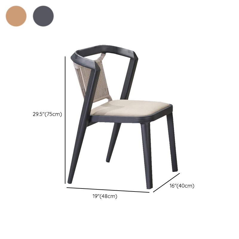Modern Style Bistro Set 2/3 Pcs Wooden Top Metal Base Bistro Set
