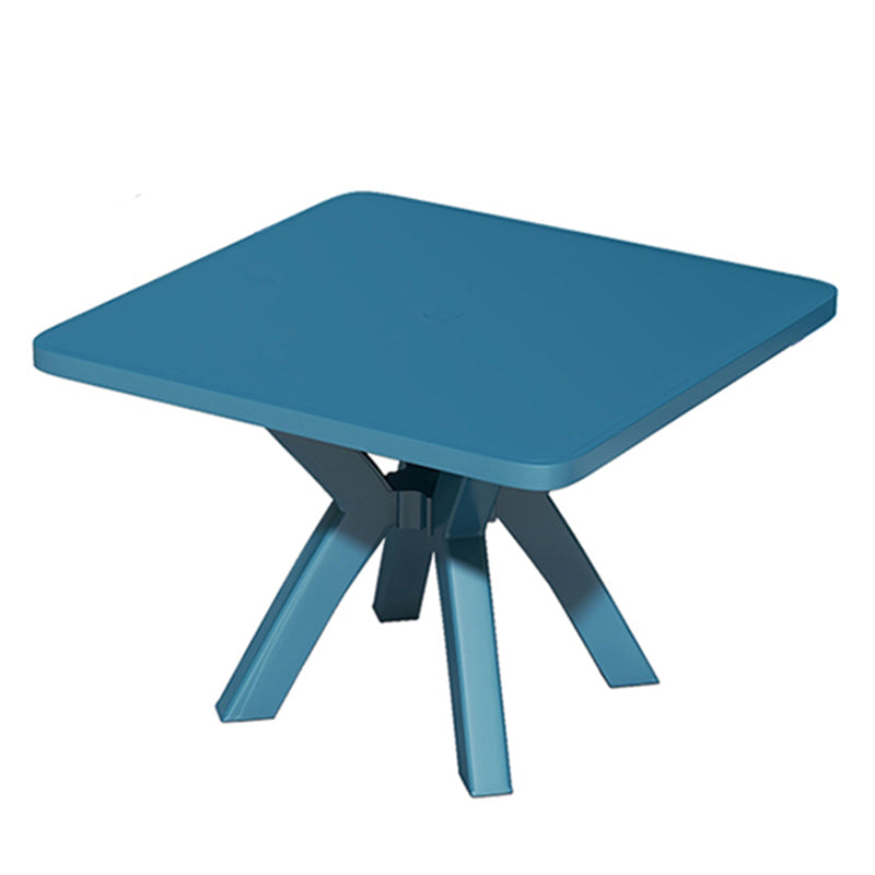 Modern Square Patio Dining Table 1/5 PCS Dining Set with Acrylic  Chairs for Outdoors