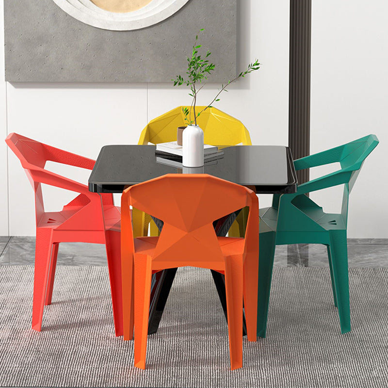 Modern Square Patio Dining Table 1/5 PCS Dining Set for Outdoors