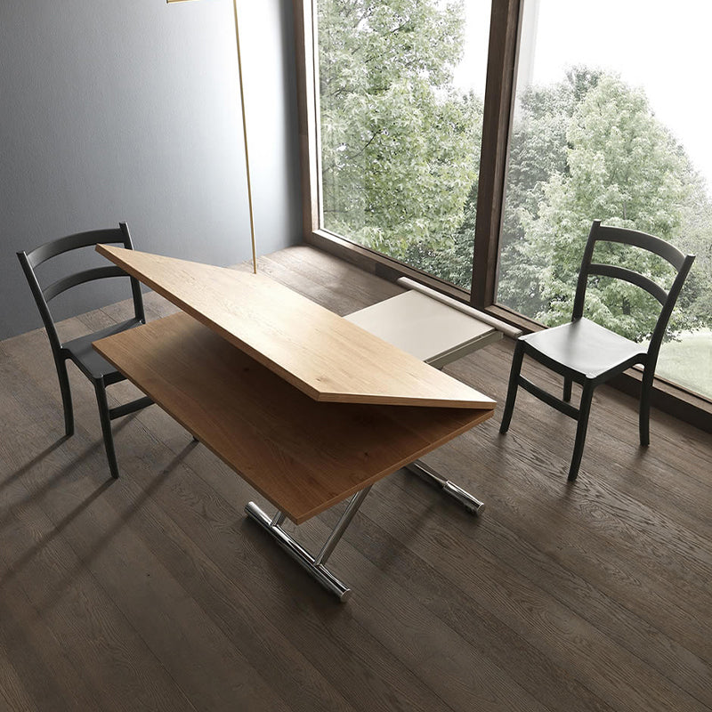 Simplicity Style Dining Site Table Rectangle Wood Folding Furniture