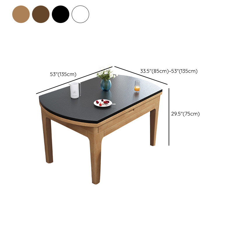 4-foot Dining Site Table Stone Drop-Leaf Dinette Table for Home