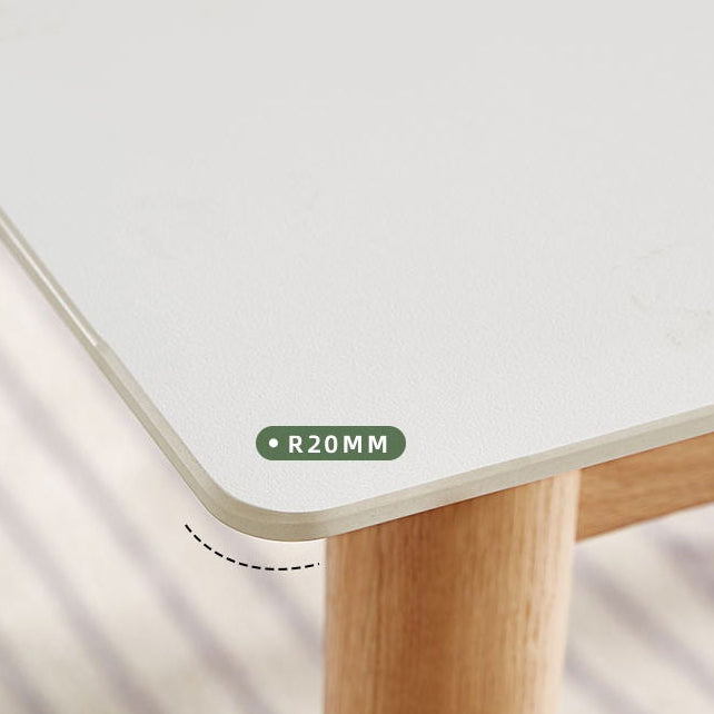 Sintered Stone Top Table White Dining Table for Kitchen Room