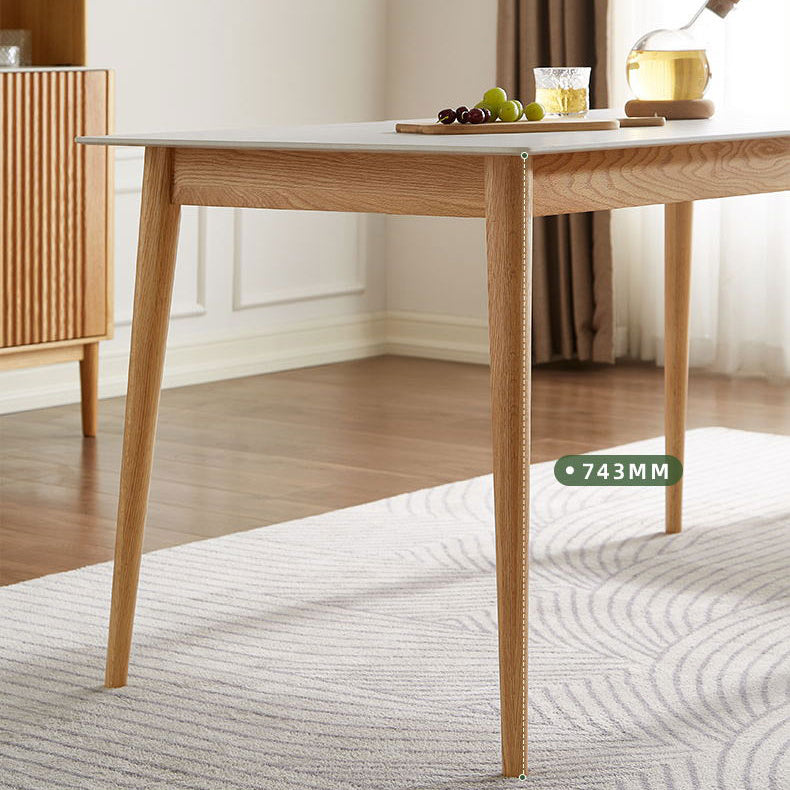 Sintered Stone Top Table White Dining Table for Kitchen Room