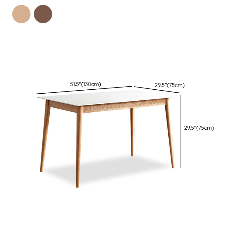 Sintered Stone Top Table White Dining Table for Kitchen Room