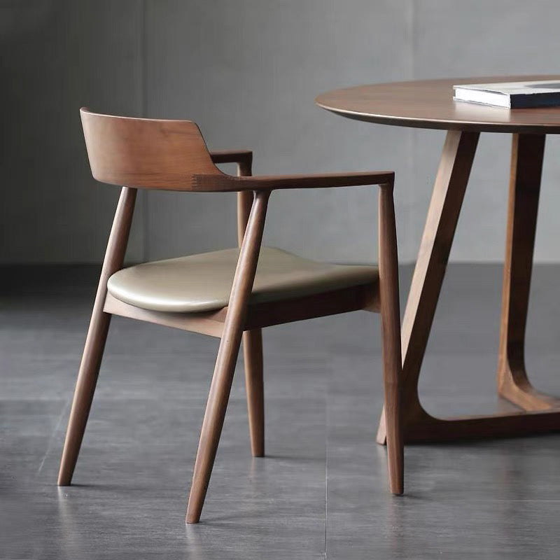 Round Solid Wood Dining Table Set 1/4/5 Pieces Dining Set for Kitchen