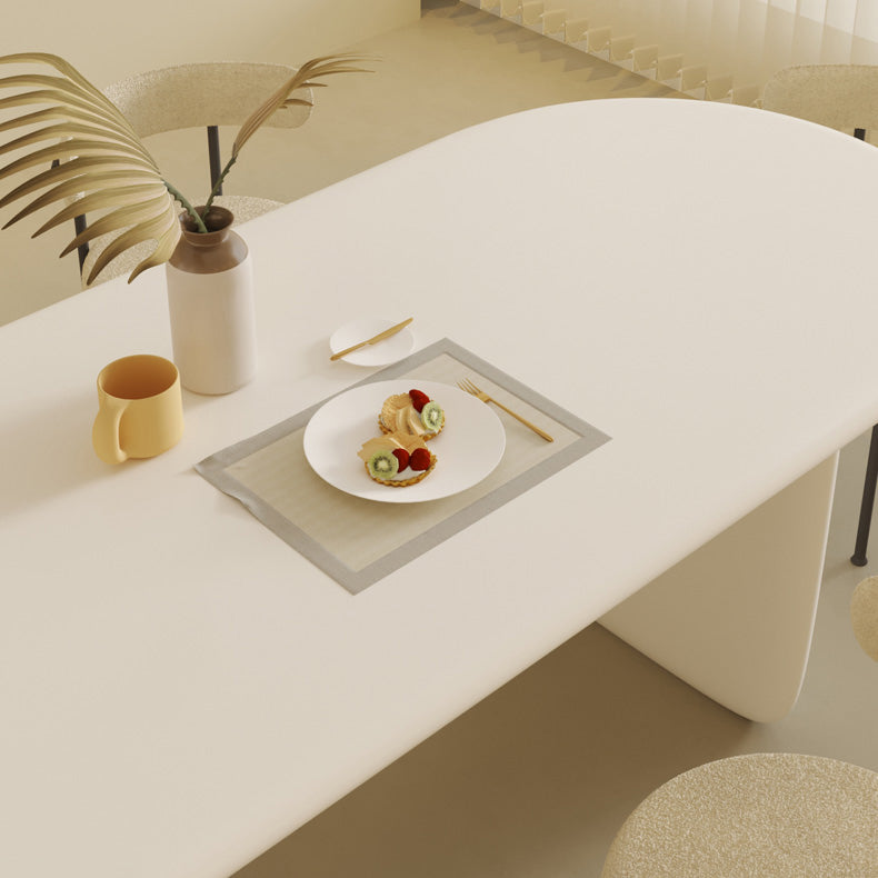 Oval 1/2/5 Piece Dining Table Sets Contemporary White Dining Room Set