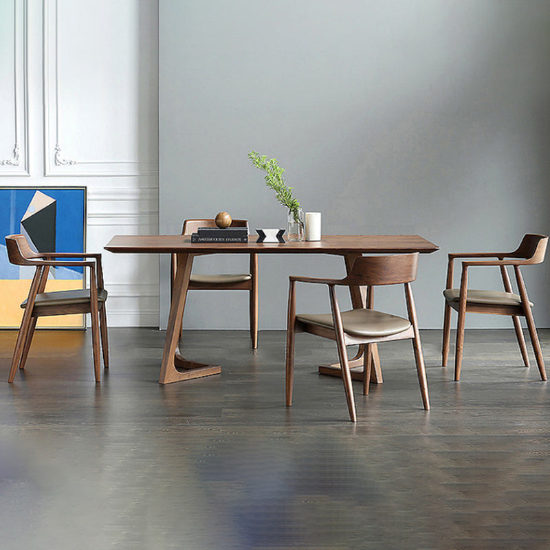 Modern Wood Dining Table Set 1/4/5 Pieces Dining Set for Kitchen