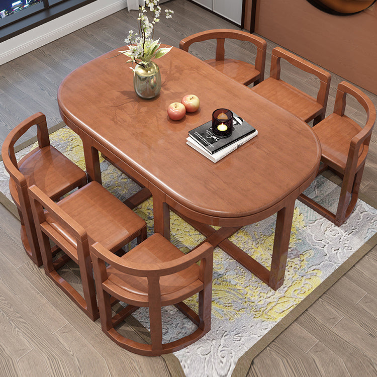 7 Piece Dining Room Chair and Table Set Contemporary Dining Table Sets