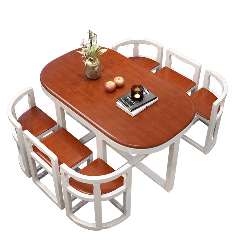 7 Piece Dining Room Chair and Table Set Contemporary Dining Table Sets