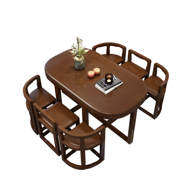 7 Piece Dining Room Chair and Table Set Contemporary Dining Table Sets