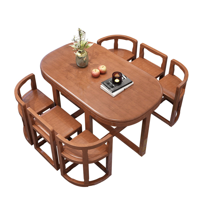 7 Piece Dining Room Chair and Table Set Contemporary Dining Table Sets