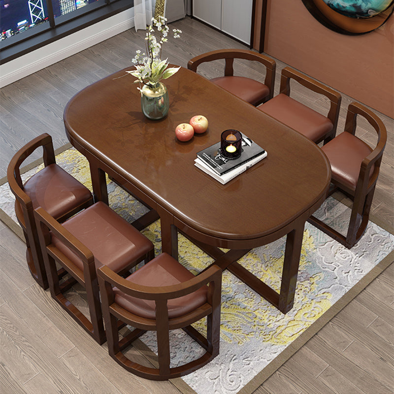 7 Piece Dining Room Chair and Table Set Contemporary Dining Table Sets