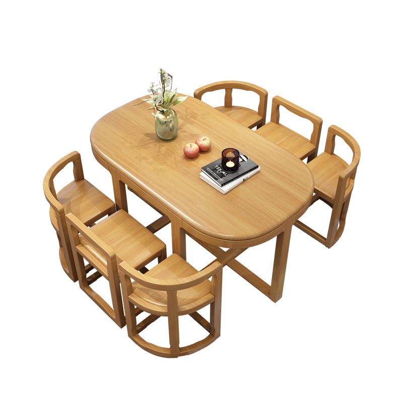 7 Piece Dining Room Chair and Table Set Contemporary Dining Table Sets