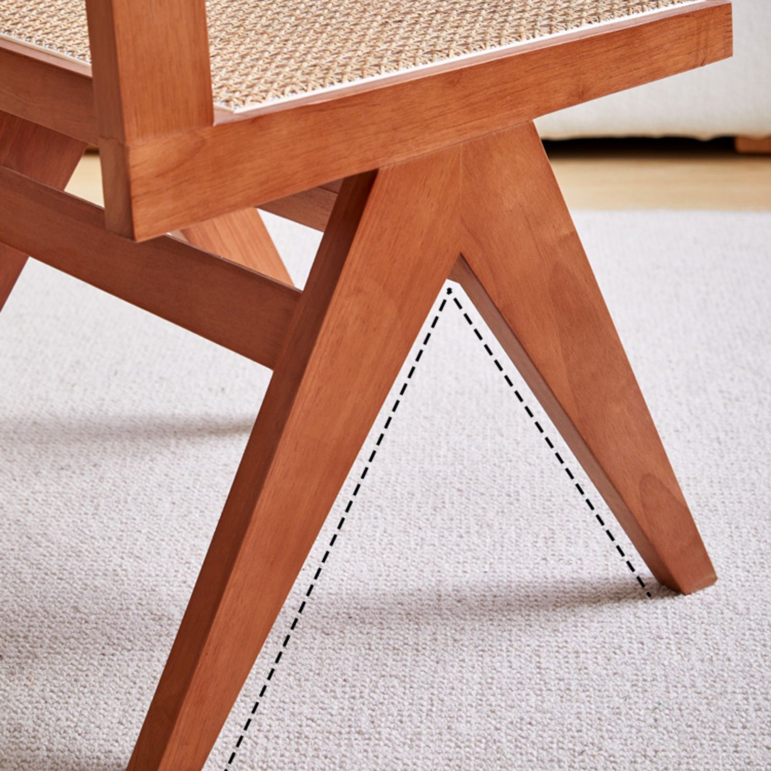 Contemporary Side Chair Wood Open Back Dining Room Chair for Dining Room