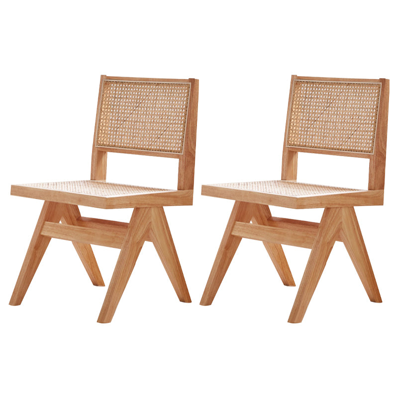 Contemporary Side Chair Wood Open Back Dining Room Chair for Dining Room