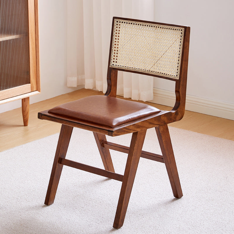 Contemporary Side Chair Wood Open Back Dining Room Chair for Dining Room