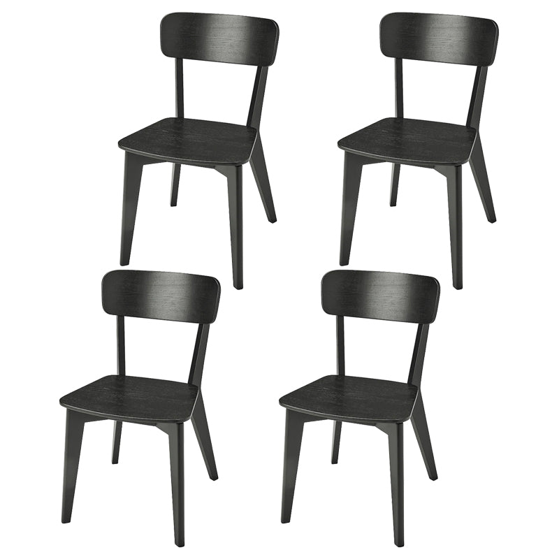 Contemporary Style Side Chair Wood Open Back Dining Room Chair for Dining Room