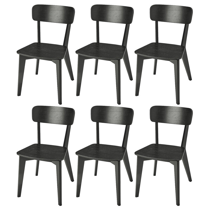 Contemporary Style Side Chair Wood Open Back Dining Room Chair for Dining Room