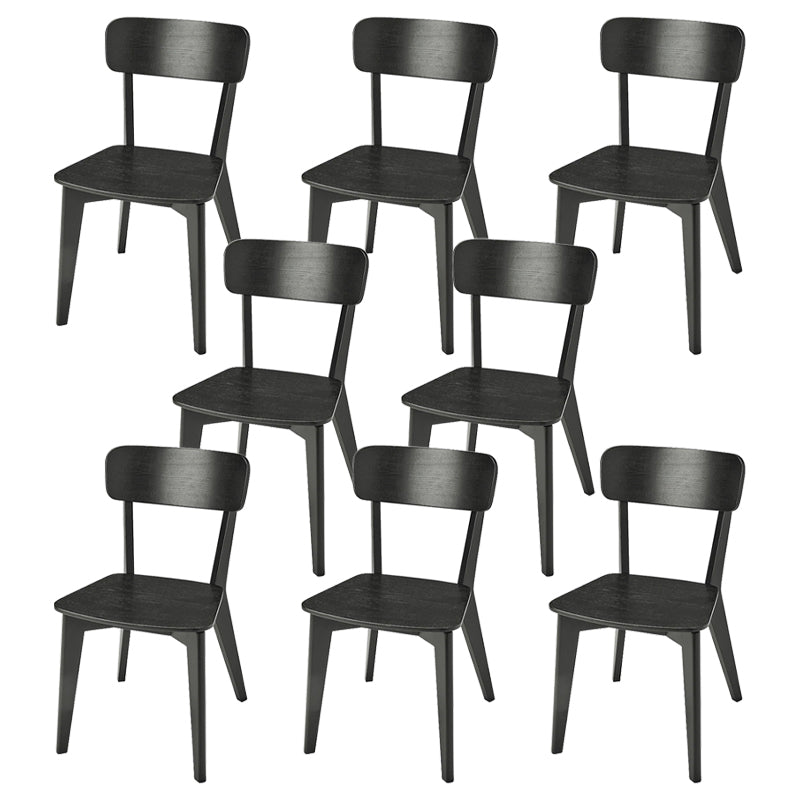 Contemporary Style Side Chair Wood Open Back Dining Room Chair for Dining Room