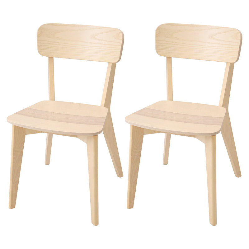 Contemporary Style Side Chair Wood Open Back Dining Room Chair for Dining Room
