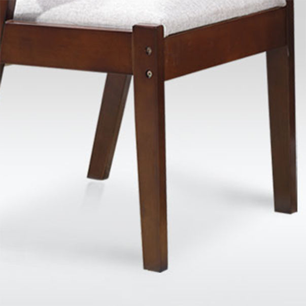 Contemporary Style Arm Chair Wood Open Back Dining Chairs for Indoor