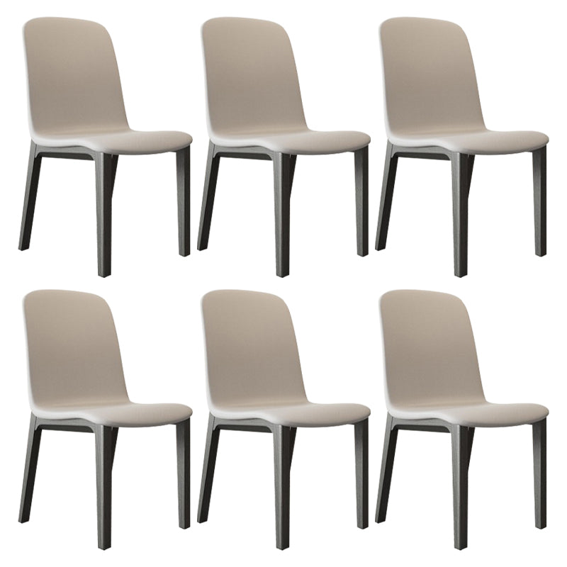 Contemporary Style Side Chair Wood Solid Back Dining Room Chair for Dining Room