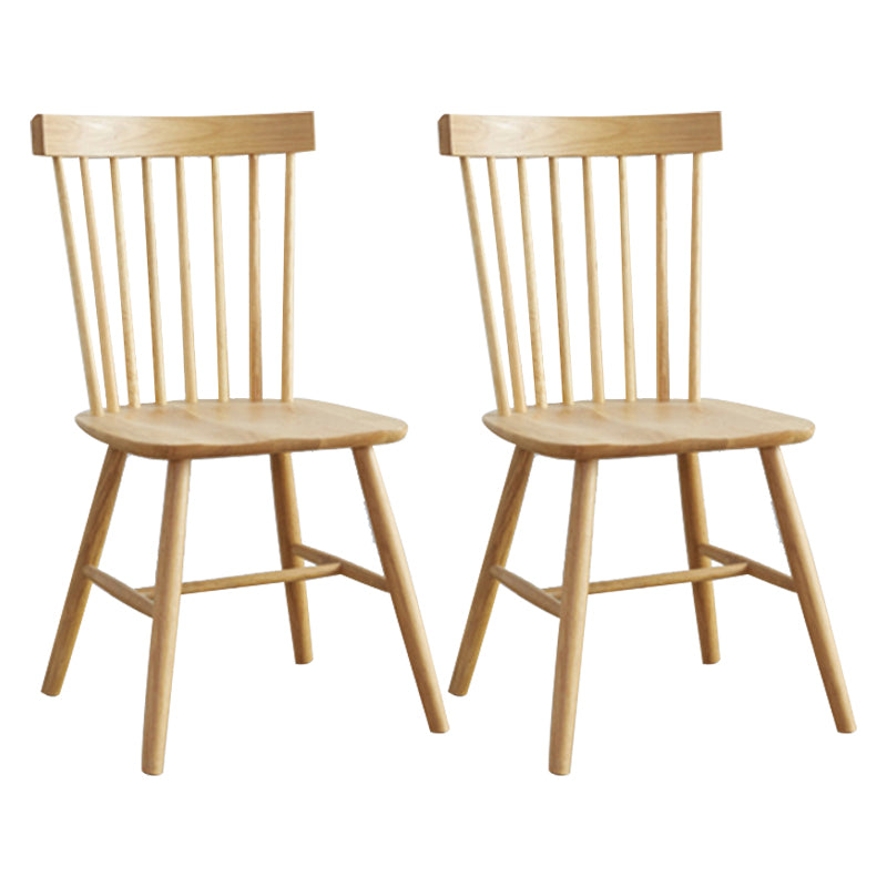 Contemporary Style Side Chair Wood Slat Back Dining Room Chair for Dining Room