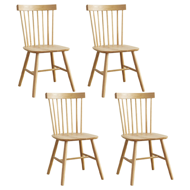 Contemporary Style Side Chair Wood Slat Back Dining Room Chair for Dining Room