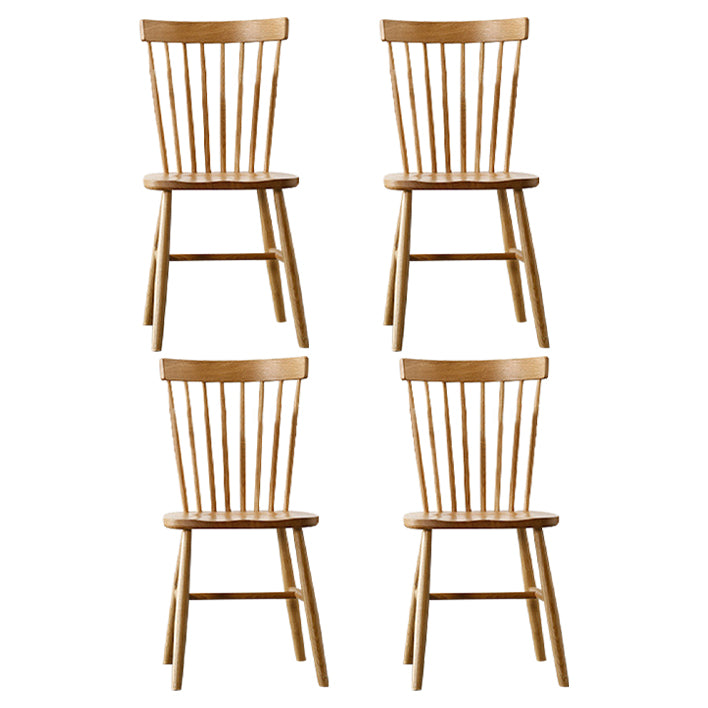 Contemporary Style Side Chair Wood Slat Back Dining Room Chair for Dining Room