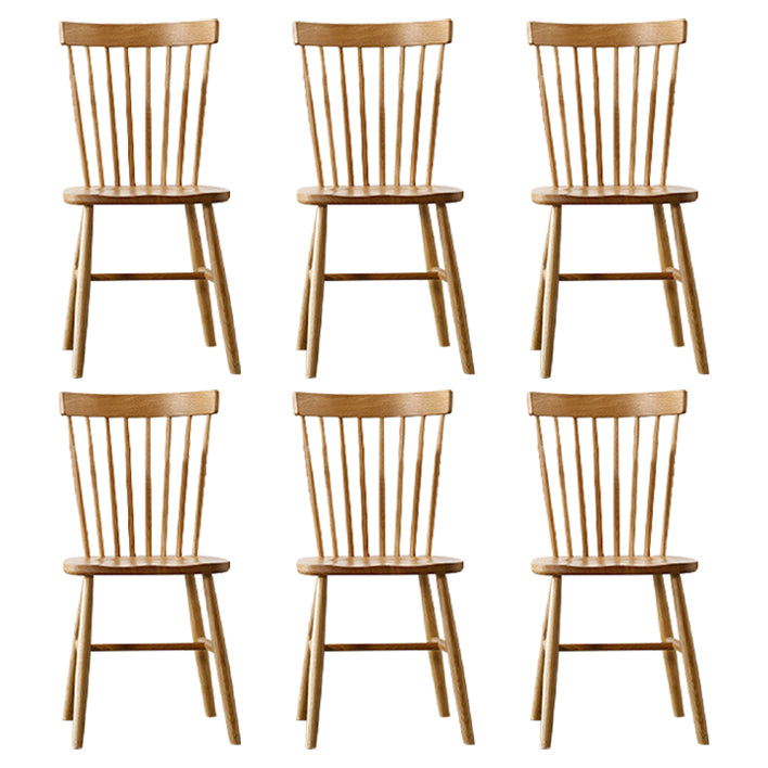Contemporary Style Side Chair Wood Slat Back Dining Room Chair for Dining Room