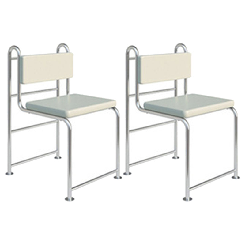Contemporary Side Chair Metal Open Back Dining Room Chair for Indoor