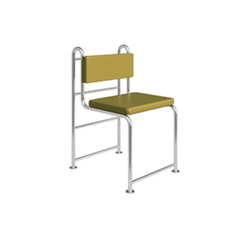 Contemporary Side Chair Metal Open Back Dining Room Chair for Indoor