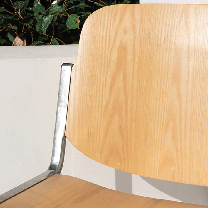 Modern Side Chair Metal Open Back Dining Room Chair for Home