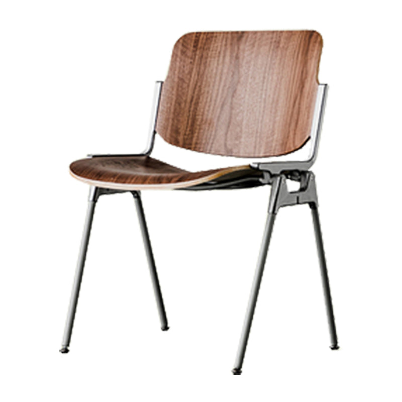 Modern Side Chair Metal Open Back Dining Room Chair for Home
