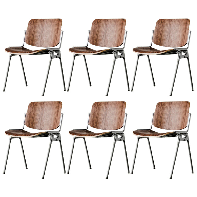 Modern Side Chair Metal Open Back Dining Room Chair for Home