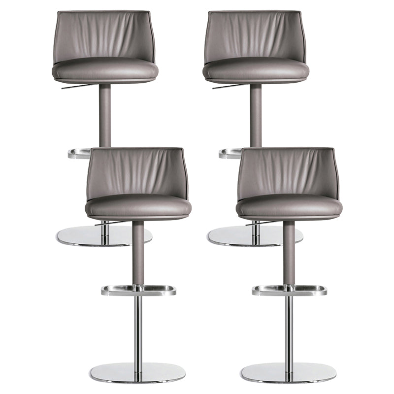 Indoor Upholstered Bar Stool Solid Wood Bar Stool with Footrest