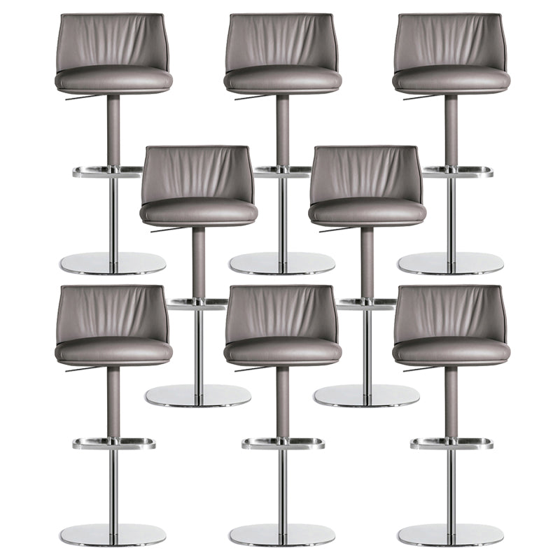 Indoor Upholstered Bar Stool Solid Wood Bar Stool with Footrest