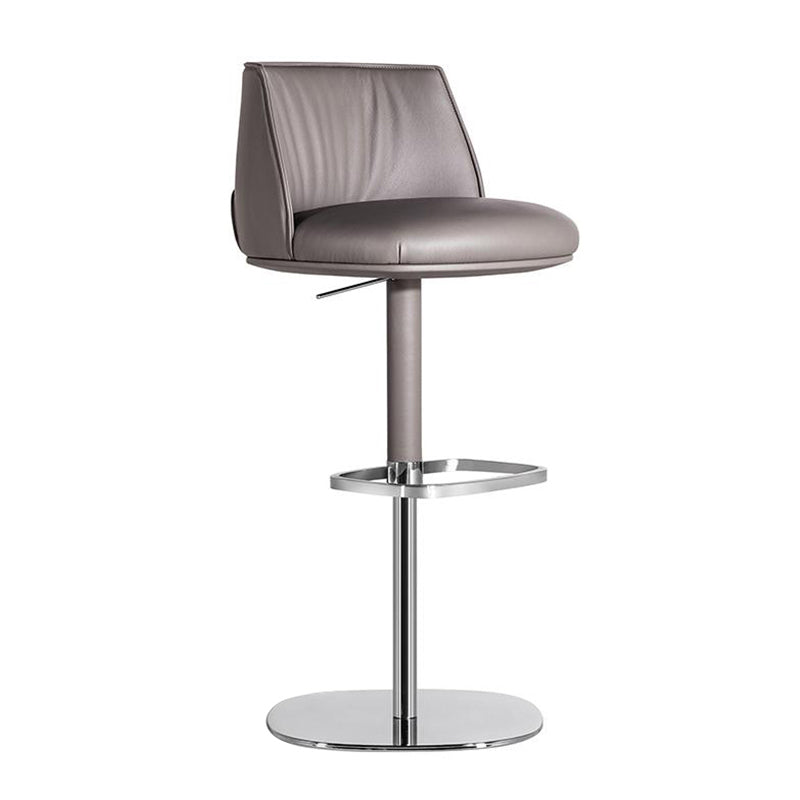 Indoor Upholstered Bar Stool Solid Wood Bar Stool with Footrest