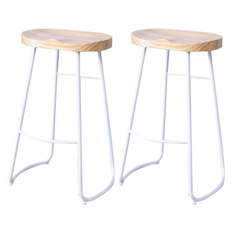Contemporary Metal Legs Bar Stools Living Room Counter Chair