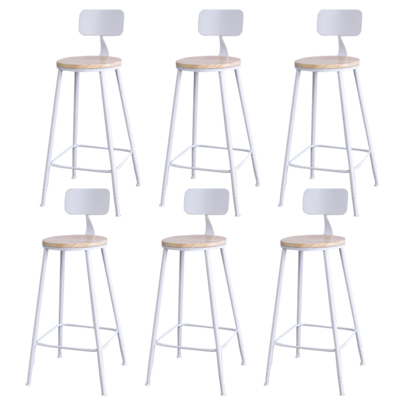 Contemporary Metal Legs Bar Stools Living Room Counter Chair